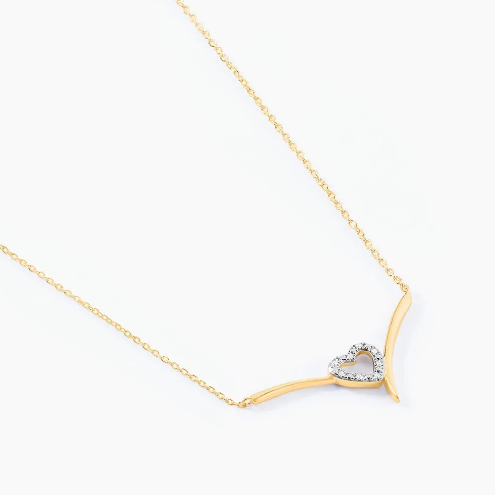 Collier Ilsabe Or Jaune Diamant