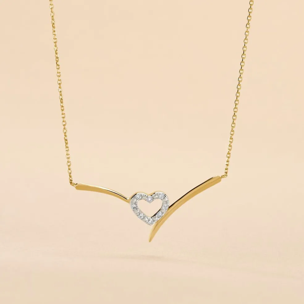 Collier Ilsabe Or Jaune Diamant