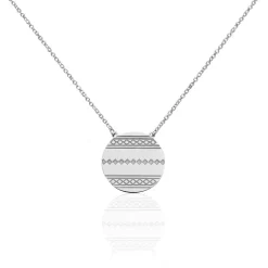 Collier Inca Argent Blanc