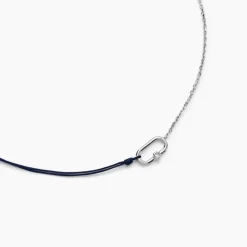 Collier Infini Pop Argent Blanc Oxyde De Zirconium