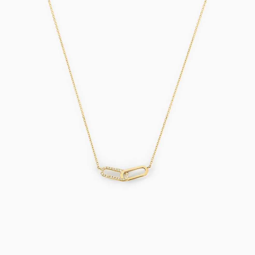 Collier Infinite Love Or Jaune Diamant