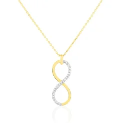 Collier Infino Or Jaune Diamant