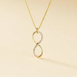 Collier Infino Or Jaune Diamant