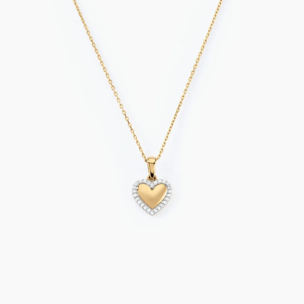 Collier Inocencio Or Jaune Oxyde De Zirconium