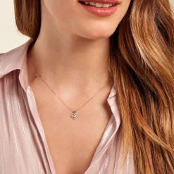 Collier Inocencio Or Jaune Oxyde De Zirconium