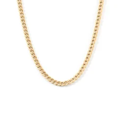 Collier Iris Or Jaune Maille Gourmette