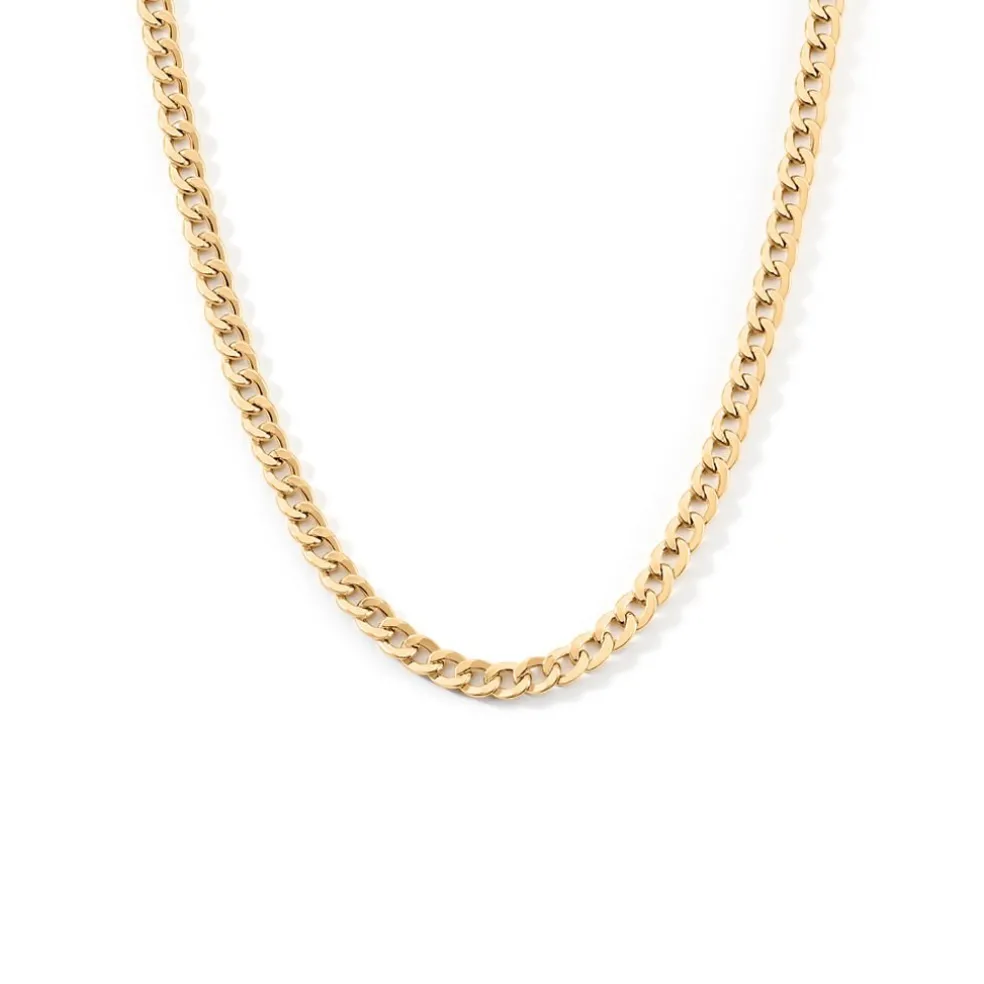 Collier Iris Or Jaune Maille Gourmette