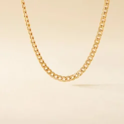 Collier Iris Or Jaune Maille Gourmette