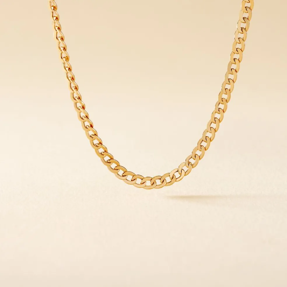 Collier Iris Or Jaune Maille Gourmette