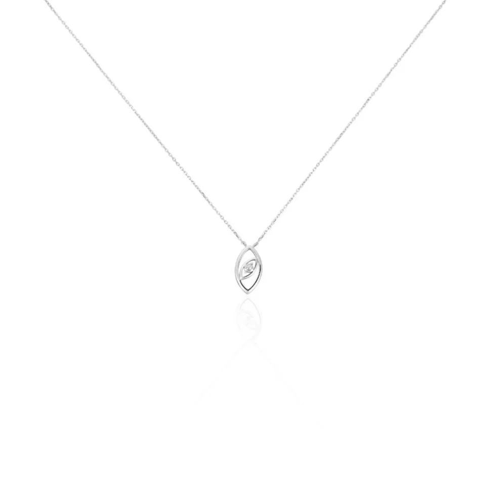 Collier Irla Or Blanc Diamant