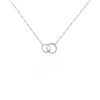 Collier Isabel Argent Blanc Oxyde De Zirconium