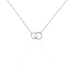 Collier Isabel Argent Blanc Oxyde De Zirconium