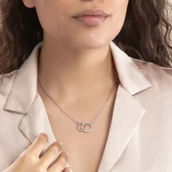 Collier Isabel Argent Blanc Oxyde De Zirconium