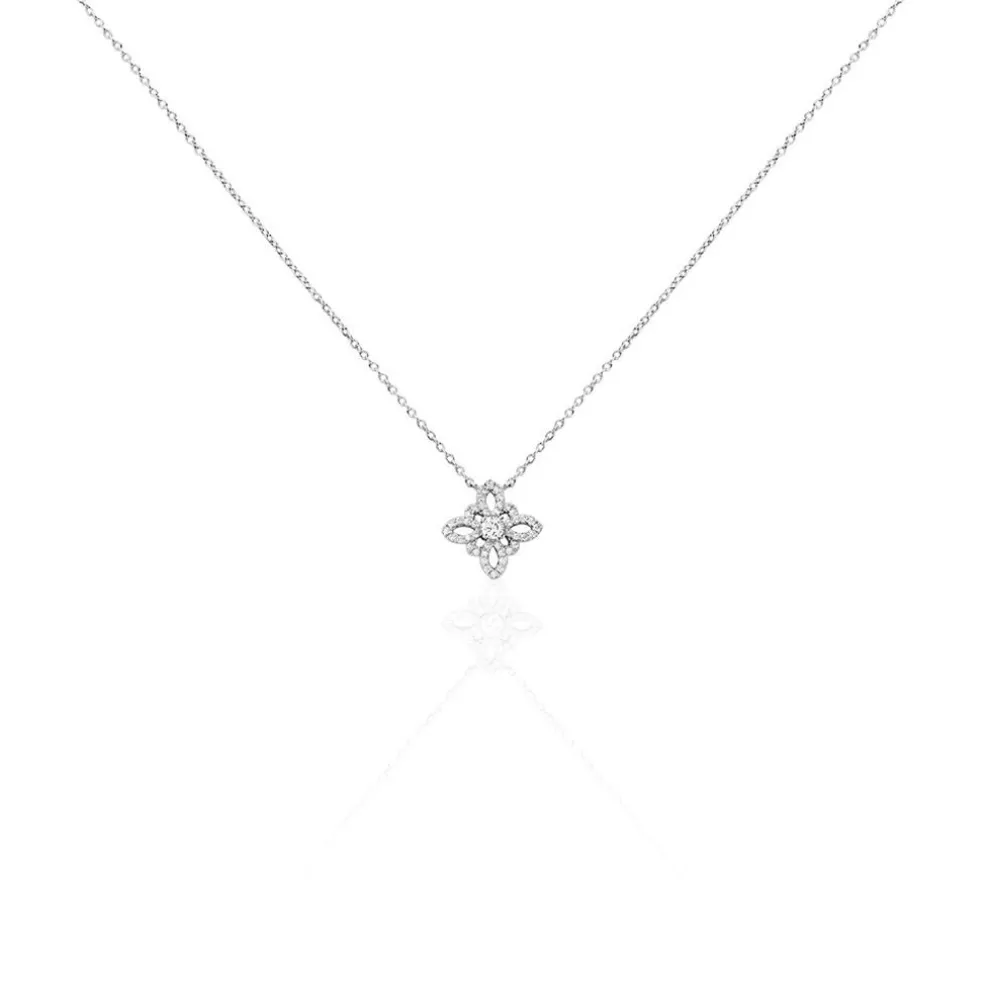 Collier Isia Argent Blanc Oxyde De Zirconium