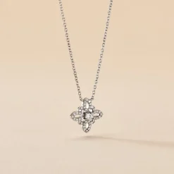 Collier Isia Argent Blanc Oxyde De Zirconium