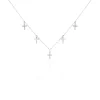 Collier Ivah Argent Blanc Oxyde De Zirconium