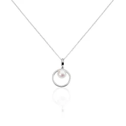 Collier Ivana Argent Blanc Perle De Culture