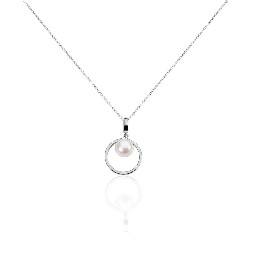 Collier Ivana Argent Blanc Perle De Culture