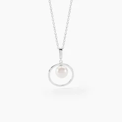 Collier Ivana Argent Blanc Perle De Culture