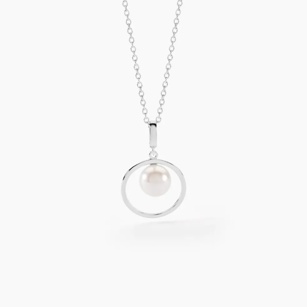 Collier Ivana Argent Blanc Perle De Culture