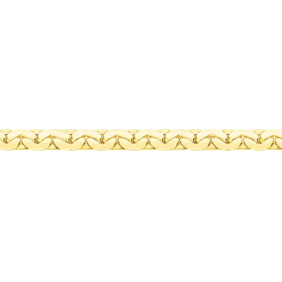 Collier Ivy Maille Haricot Or Jaune