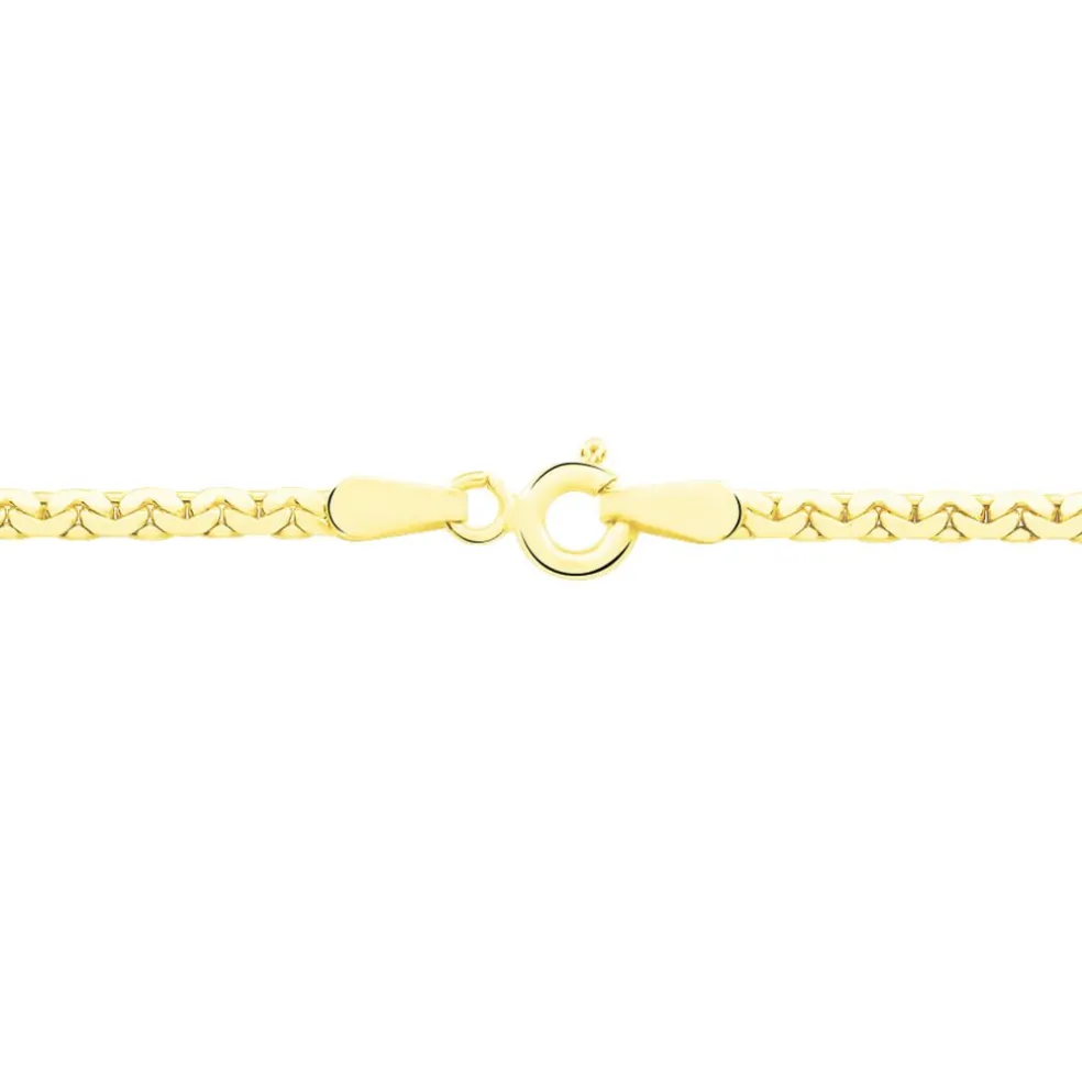 Collier Ivy Maille Haricot Or Jaune