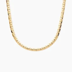 Collier Ivy Maille Haricot Or Jaune