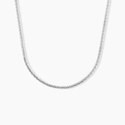 Collier Ivy Maille Haricot Or Blanc