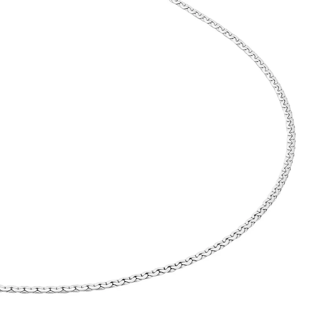 Collier Ivy Maille Haricot Or Blanc