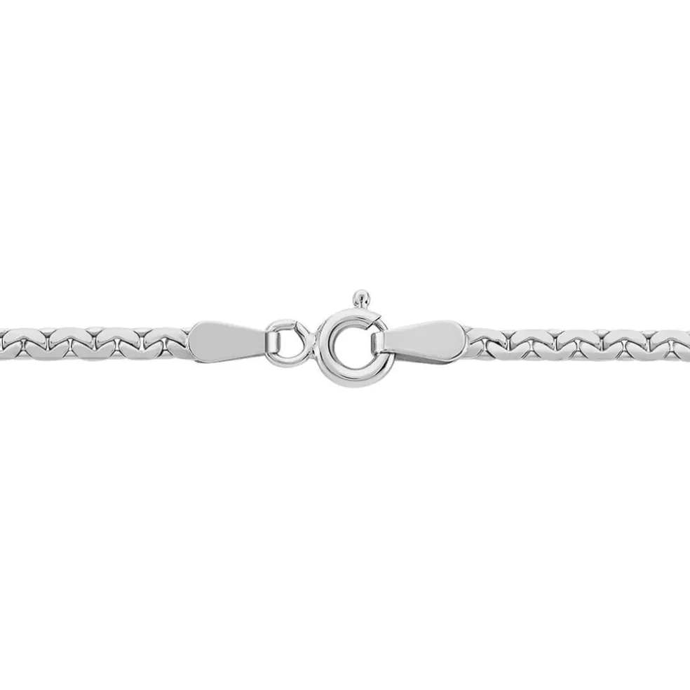 Collier Ivy Maille Haricot Or Blanc