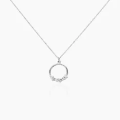 Collier Izamal Argent Blanc Oxyde De Zirconium
