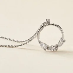 Collier Izamal Argent Blanc Oxyde De Zirconium