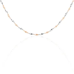 Collier Izar Torsadee Or Bicolore