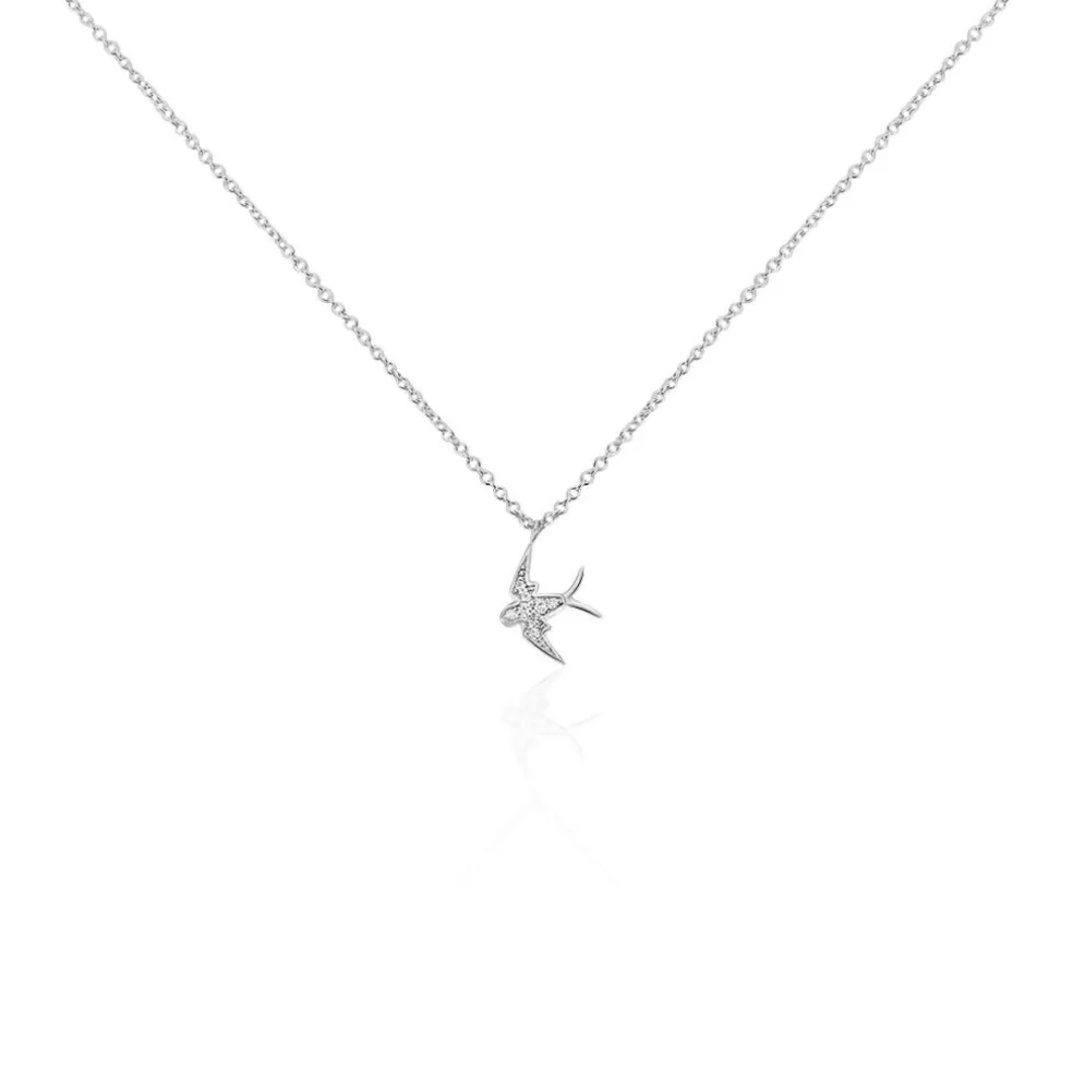 Collier Janea Argent Blanc Oxyde De Zirconium