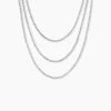 Collier Janelle Argent Blanc