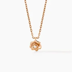 Collier Jannea Argent Rose Oxyde De Zirconium