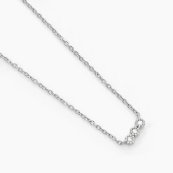 Collier Janys Argent Blanc Oxyde De Zirconium
