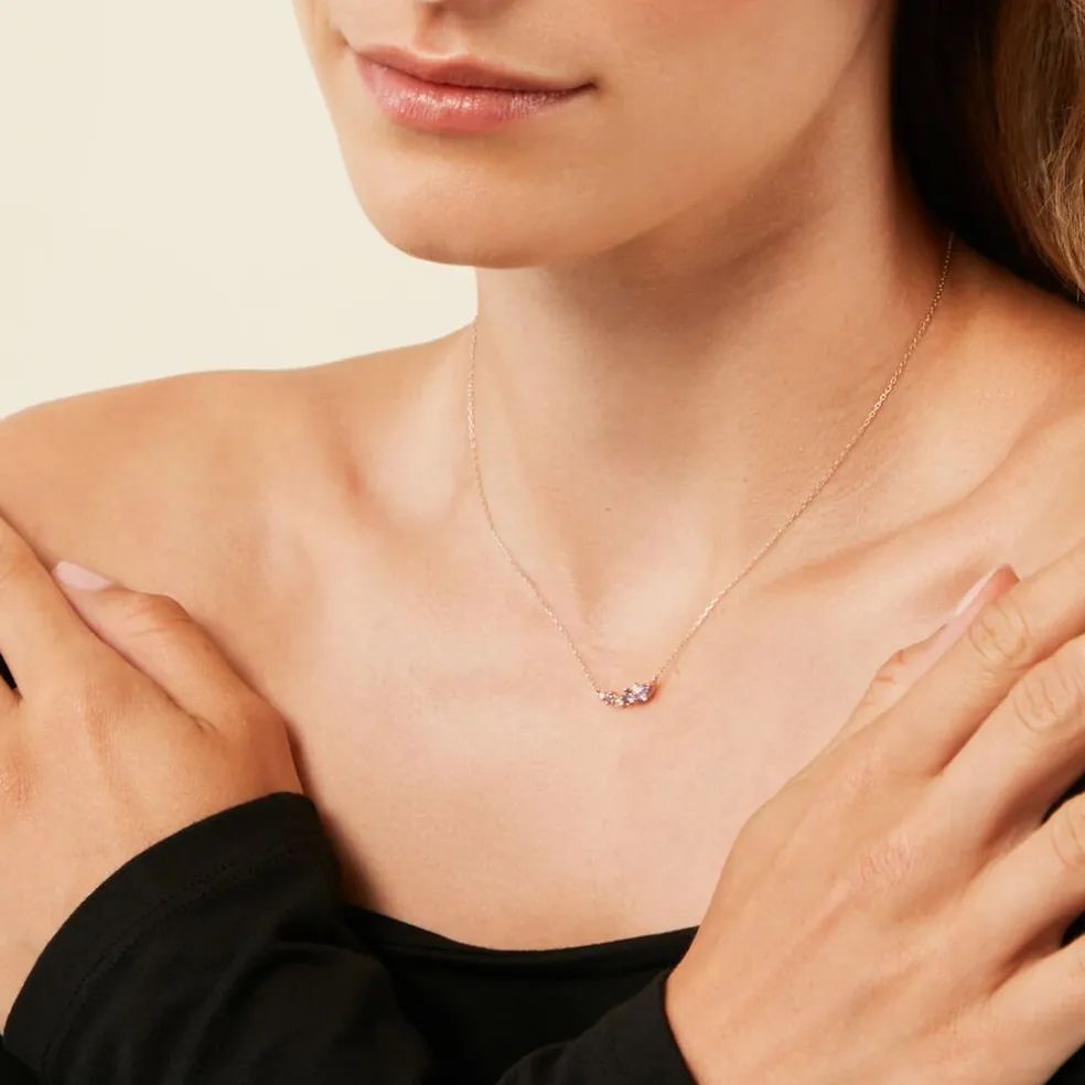 Collier Jardin Secret Or Jaune Améthyste