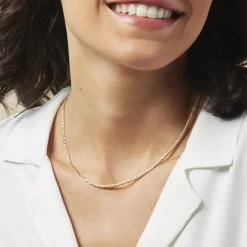 Collier Jayna Maille Palmier Or Jaune