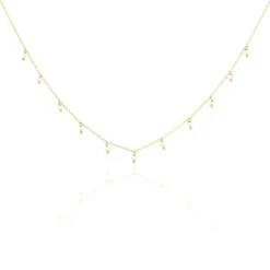Collier Jazmin Or Jaune Perle De Culture