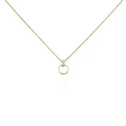 Collier Jazmine Jaune Diamant Blanc