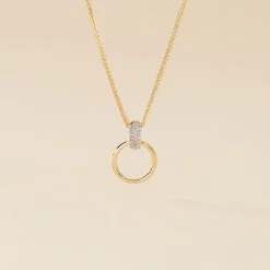Collier Jazmine Jaune Diamant Blanc
