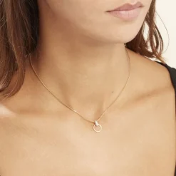 Collier Jazmine Jaune Diamant Blanc