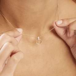 Collier Jazmine Jaune Diamant Blanc