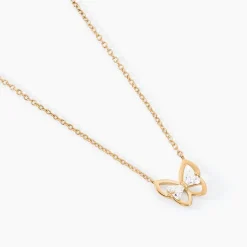 Collier Jelissa Plaqué Or Jaune Oxyde De Zirconium