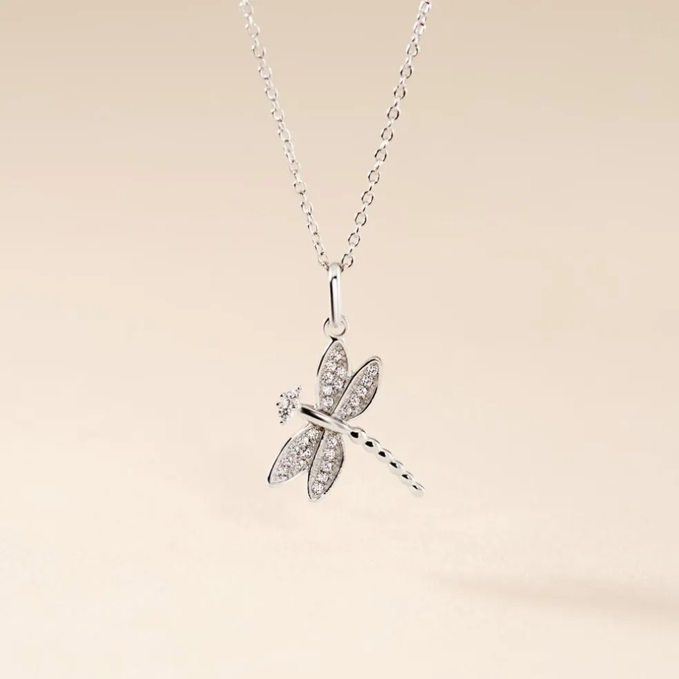 Collier Jengen Argent Oxydes De Zirconium