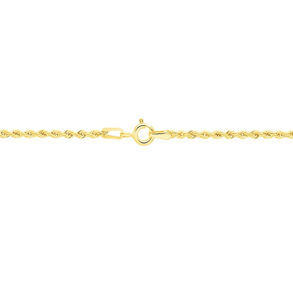 Collier Jerry Danilo Maille Corde Or Jaune