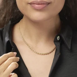 Collier Jerry Danilo Maille Corde Or Jaune