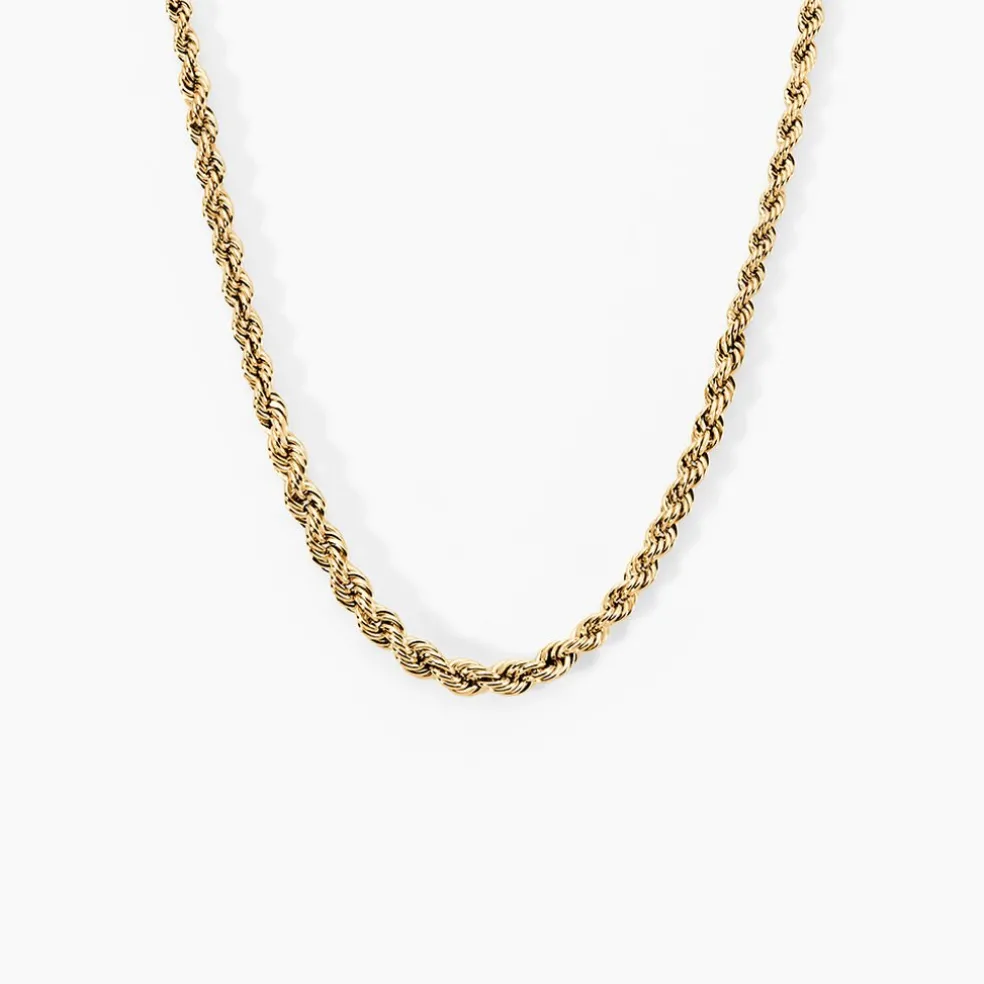 Collier Jerry Maille Corde Or Jaune