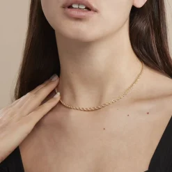 Collier Jerry Maille Corde Or Jaune